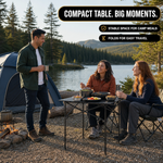 Aluminum Folding Camping Table – Portable Roll-Up with Carry Bag - 5