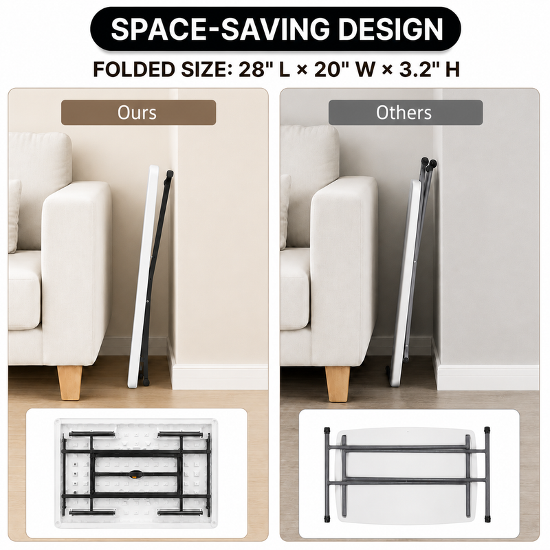 Foldable Table & Step Stool – Heavy-Duty, Portable, Adjustable Height, Indoor/Outdoor Use - 5