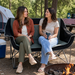 Oversized Padded 2-Person Folding Camping Loveseat Chair – Heavy Duty Outdoor Seating - 5