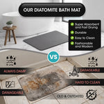 STONE BATH MAT – QUICK-DRY DIATOMACEOUS EARTH SHOWER MAT - 5