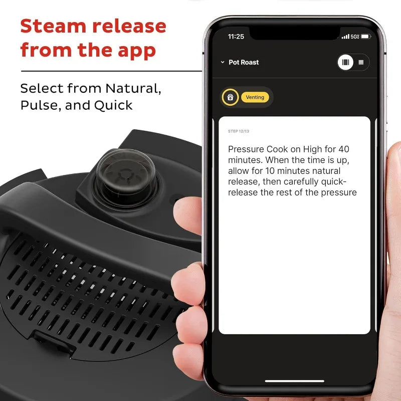 Wi-Fi Smart 10-in-1, Pressure Cooker,Slow Cooker,Rice Cooker,Steamer,Sauté Pan,Yogurt Maker,Warmer,Canning Pot,Sous Vide