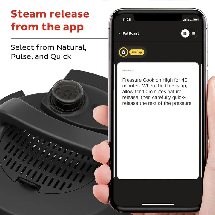Wi-Fi Smart 10-in-1, Pressure Cooker,Slow Cooker,Rice Cooker,Steamer,Sauté Pan,Yogurt Maker,Warmer,Canning Pot,Sous Vide