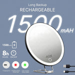 Lighted Magnifying Makeup Mirror – Rechargeable LED - 5