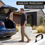 6 FT FOLDING CAMPING TABLE – PORTABLE INDOOR OUTDOOR TABLE WITH WATERPROOF HDPE TOP & CARRY HANDLE - 5