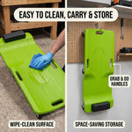 Low Profile Rolling Garage Creeper - Mechanic Creeper with Padded Headrest & Tool Trays, Under Car Roller for Automotive Repair, Rolling Car Creeper - 5