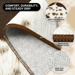 Faux Cowhide Rug – Animal Print Area Rug for Living Room, Bedroom & Office - 5