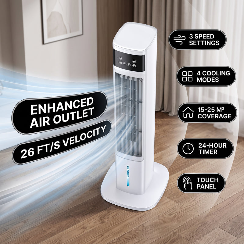 3-in-1 Evaporative Air Cooler Tower Fan with Remote Control - 5