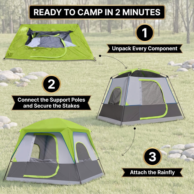 2-4 Person Dome And Cabin Camping Tents - 5
