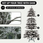 PRE LIT CHRISTMAS TREE – COLOR CHANGING LED LIGHTS WITH REMOTE CONTROL - 5