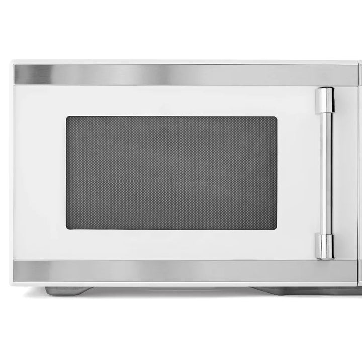 Hamilton Beach 1.1 Cu ft Countertop Microwave Oven, White and Stainless Steel