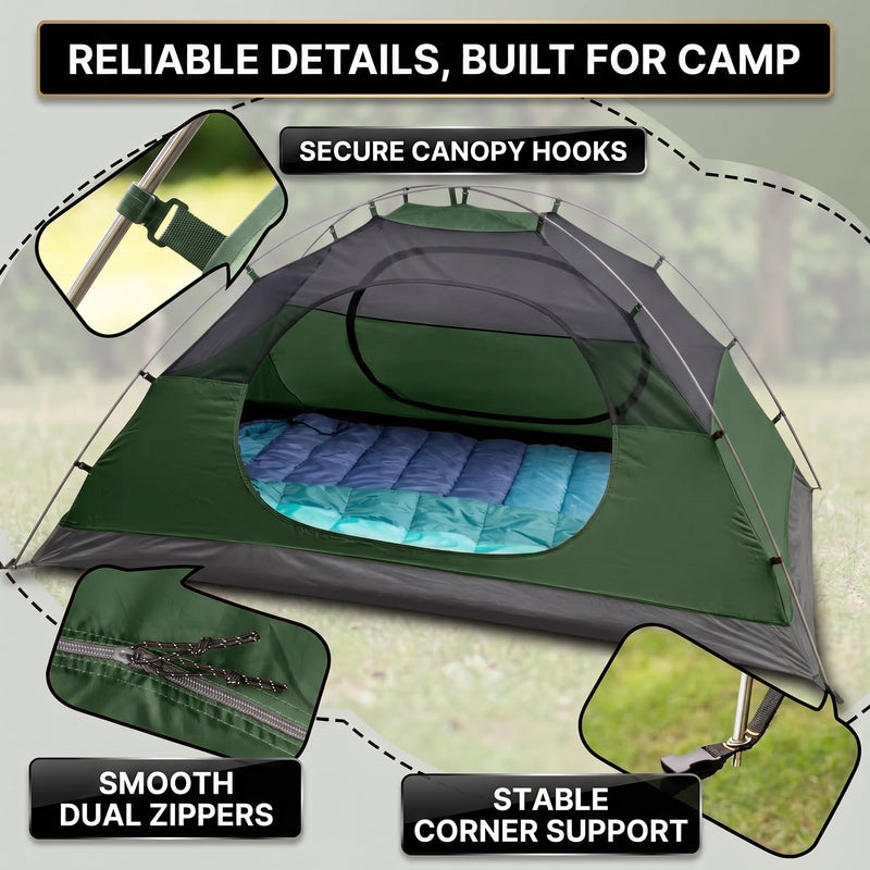 2-4 PERSON LIGHTWEIGHT BACKPACKING DOME CAMPING TENTS - 5