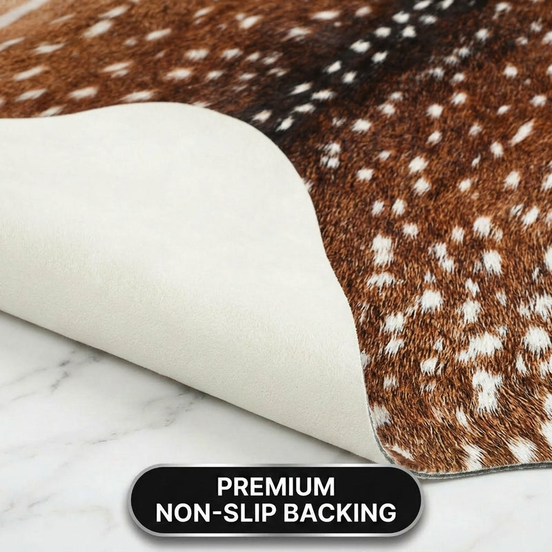 Faux Cowhide Rug – Animal Print Area Rug for Living Room, Bedroom & Office - 5