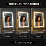 LED Vanity Mirror with Touch Dimming & Magnification - 5