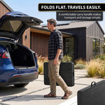 6 FT FOLDING CAMPING TABLE – PORTABLE INDOOR OUTDOOR TABLE WITH WATERPROOF HDPE TOP & CARRY HANDLE - 5