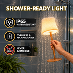CORDLESS TABLE LAMP – RECHARGEABLE & WATERPROOF FOR SHOWER, BATHROOM AND OUTDOOR USE - 5