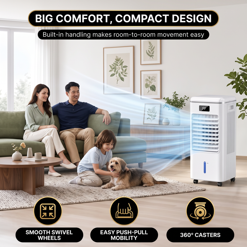 3-in-1 Evaporative Air Cooler Tower Fan with Remote Control - 5