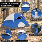 2-4 PERSON LIGHTWEIGHT BACKPACKING DOME CAMPING TENTS - 5
