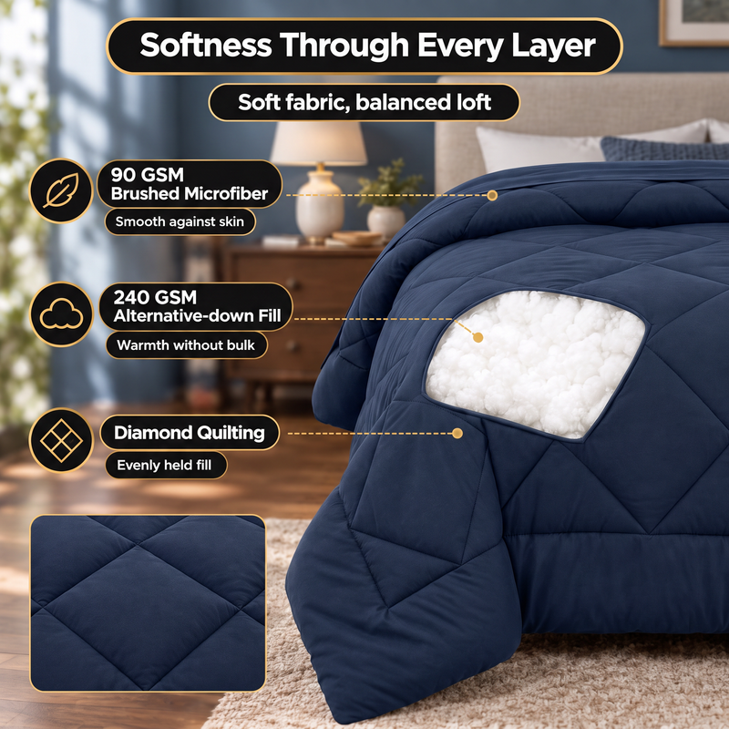 BEDDING SETS – 7-PIECE COMFORTER SET WITH SHEETS - 5