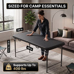 4 ft Adjustable Folding Camping Table - 5