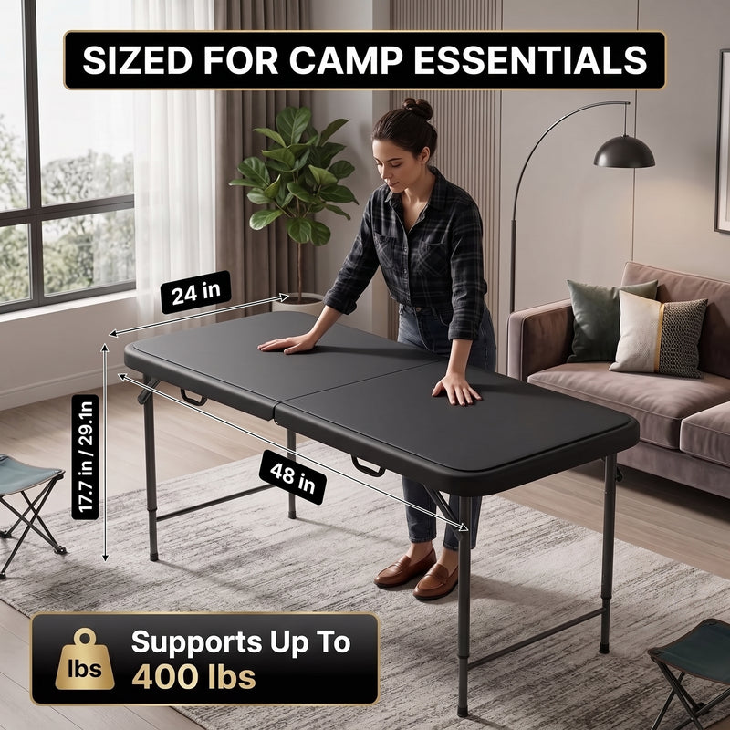 4 ft Adjustable Folding Camping Table - 5