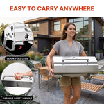 PORTABLE STAINLESS STEEL TABLETOP PROPANE GRILL – 2 & 3 BURNER OUTDOOR BBQ OPTIONS - 5