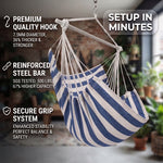 Premium Cotton Hanging Hammock Chair for Indoor & Outdoor Relaxation - 5