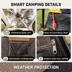 4-6 PERSON INSTANT CABIN CAMPING TENT – WATERPROOF FAMILY TENT WITH RAINFLY & CARRY BAG - 5