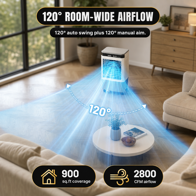 3-in-1 Evaporative Air Cooler Tower Fan with Remote Control - 5