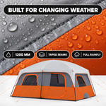 8-10 Person Instant Cabin Camping Tent with Room Divider & Rainfly - 5