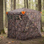 Silent Pop Up Hunting Blind with 270° See Through View – Waterproof Camo Ground Blind Tent for Turkey and Deer Hunting, 1-7 Person Capacity - 5