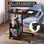 C-SHAPED END TABLE WITH CHARGING STATION – ADJUSTABLE HEIGHT - 5
