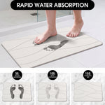 STONE BATH MAT – QUICK-DRY DIATOMACEOUS EARTH SHOWER MAT - 5