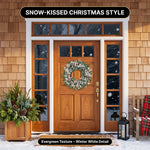 CHRISTMAS BERRY WREATH FOR FRONT DOOR – WINTER PINE HOLIDAY DÉCOR - 5