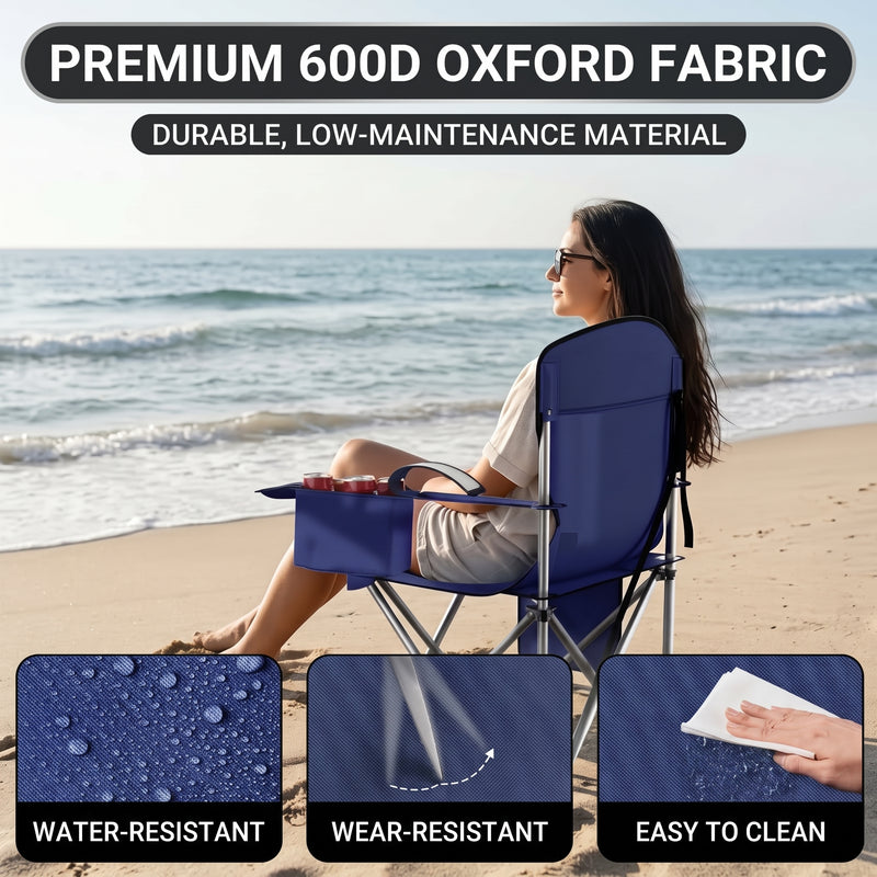 CAMPING CHAIRS – 2-PACK FOLDING CHAIRS WITH COOLER BAG - 5