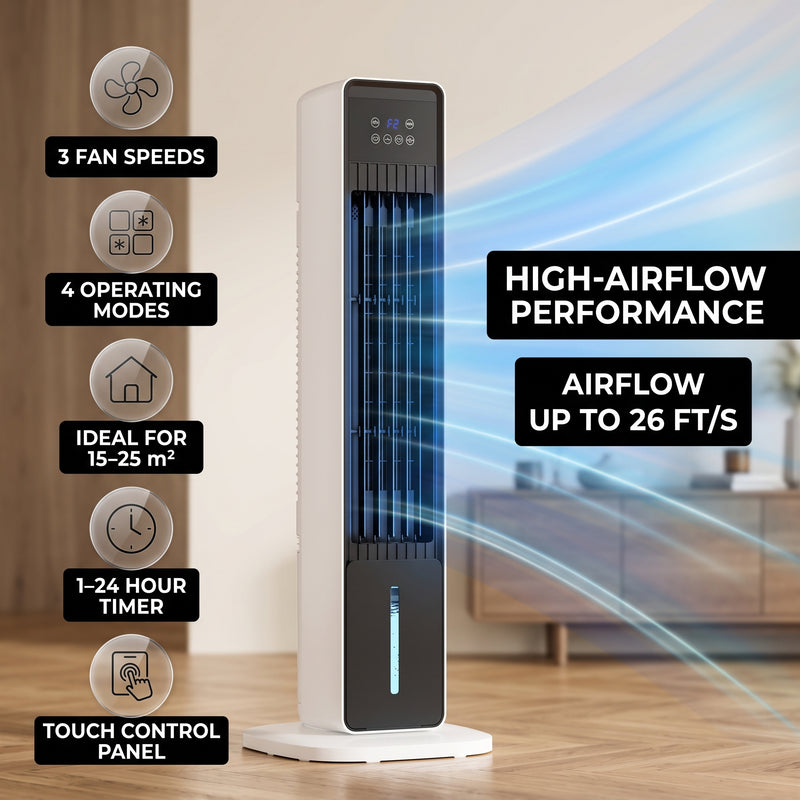 3-in-1 Evaporative Air Cooler Tower Fan with Remote Control - 5