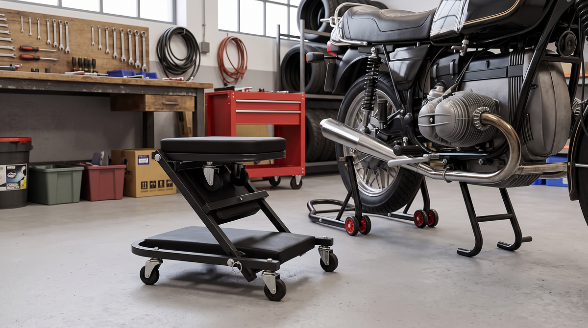 2-in-1 Mechanic Creeper Seat - Folding Z-Creeper, 300-450 lbs - fit and scale image 5