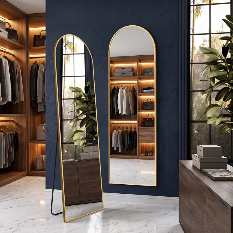 FULL LENGTH MIRROR – ARCHED STANDING & WALL-MOUNT DESIGN - 5