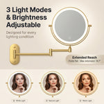 LED Lighted Magnifying Makeup Mirror – Rechargeable, Wall-Mount with Adjustable Brightness - 5 (replacement)