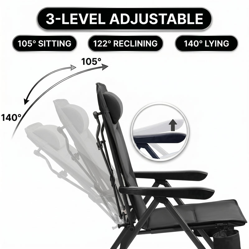 Heated & Standard Oversized Folding Camping Chairs - 5 (replacement)