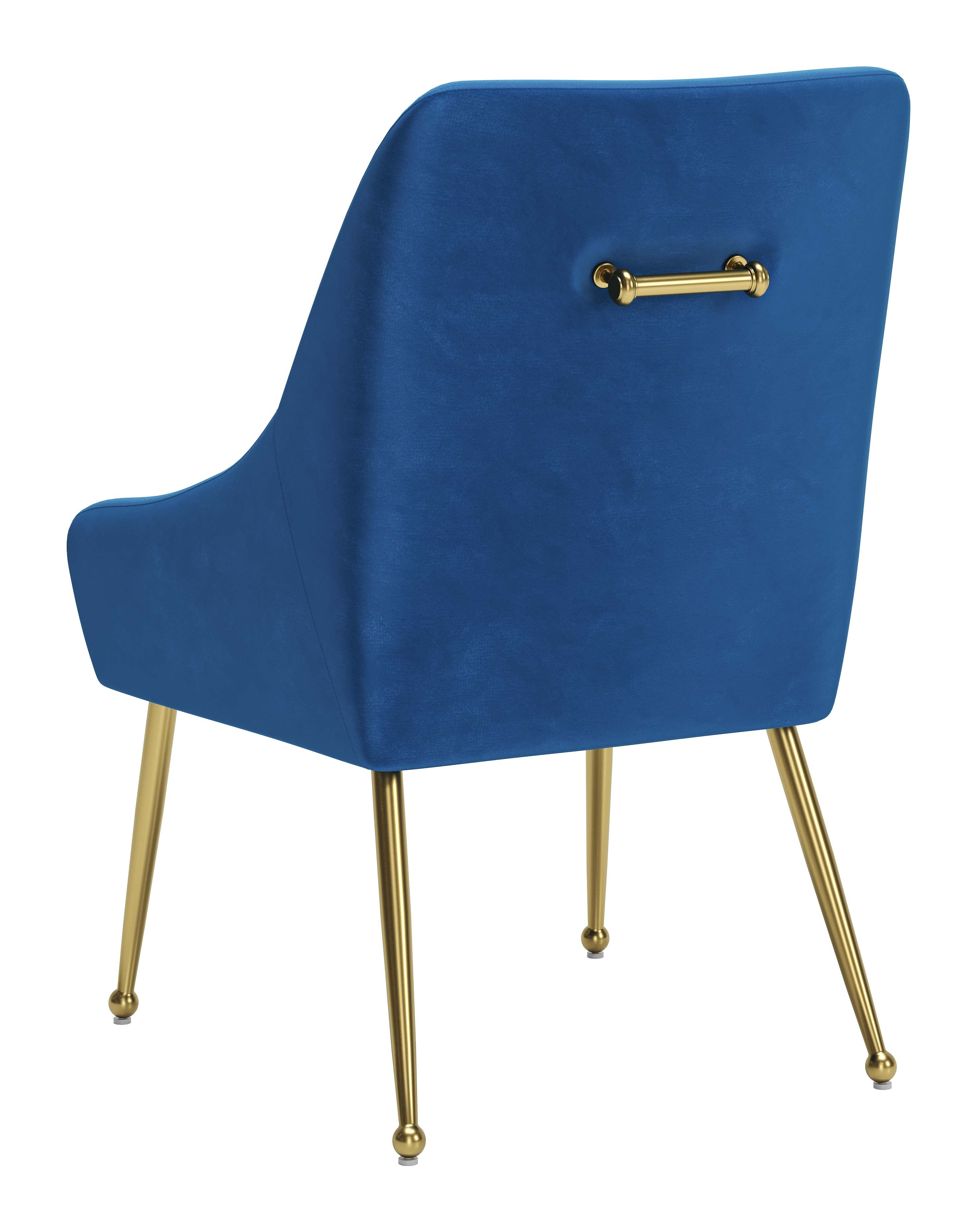 Maxine Dining Chair Navy Blue & Gold