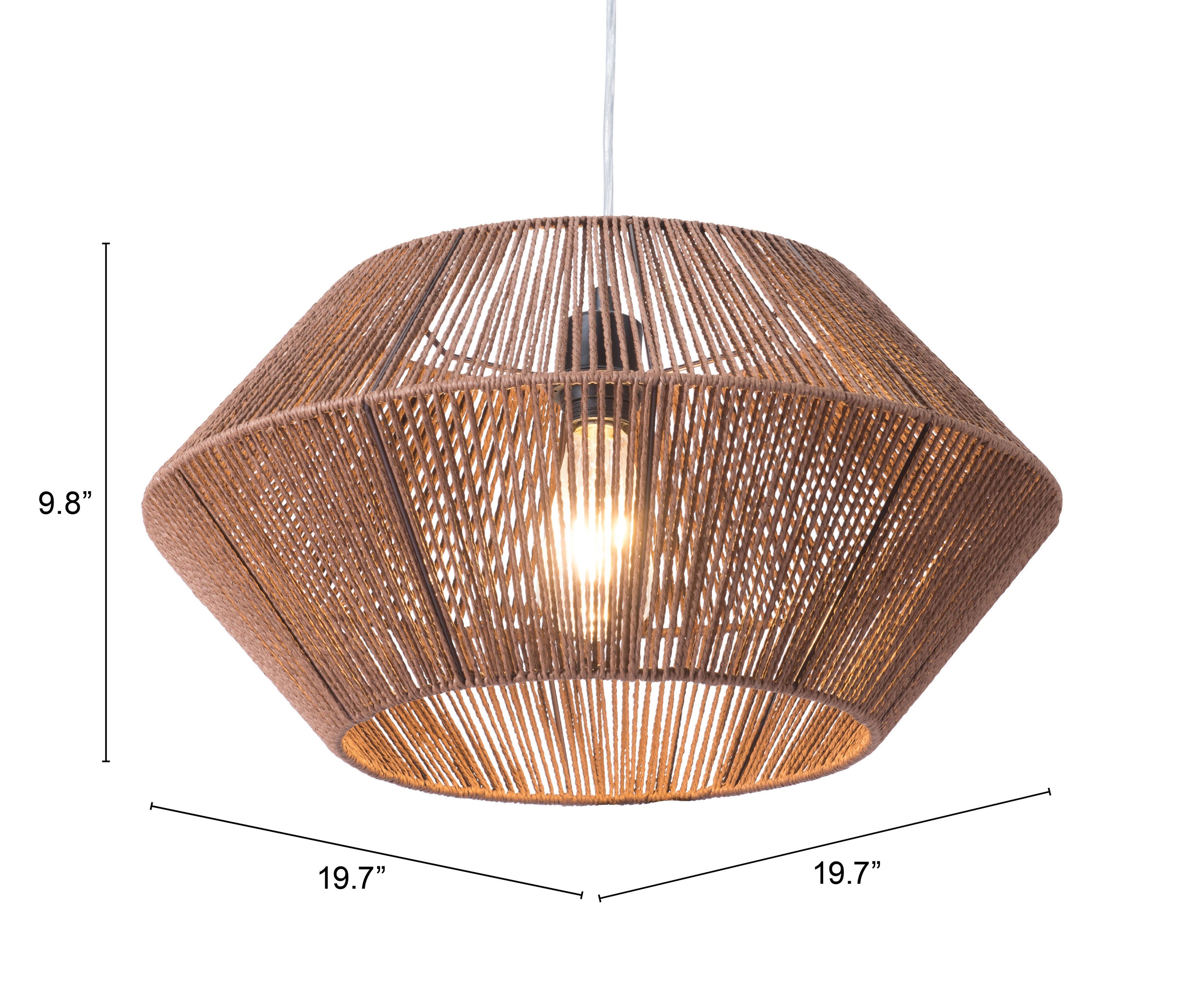 Kendrick Ceiling Lamp Brown