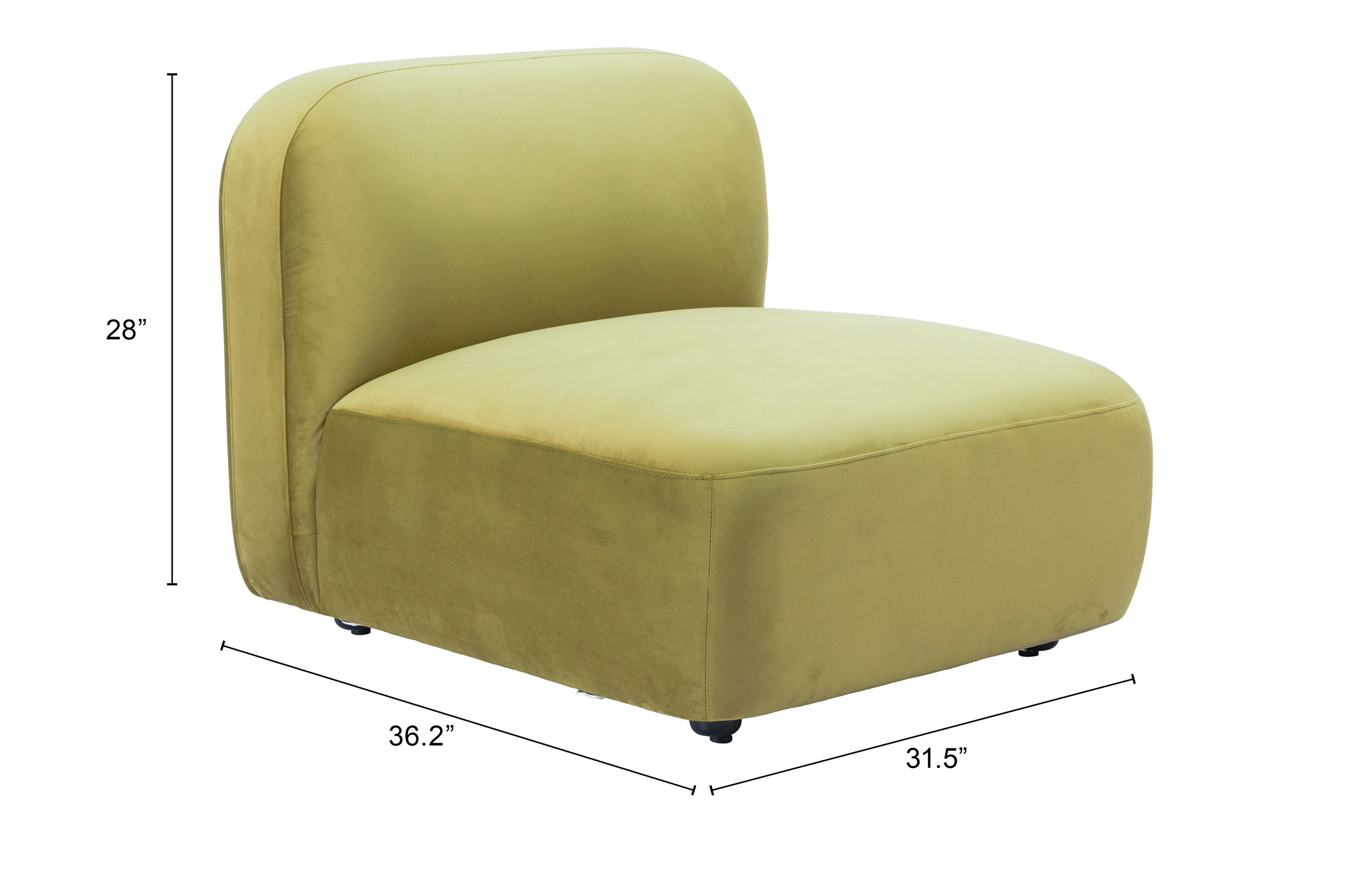 Biak Middle Chair Green