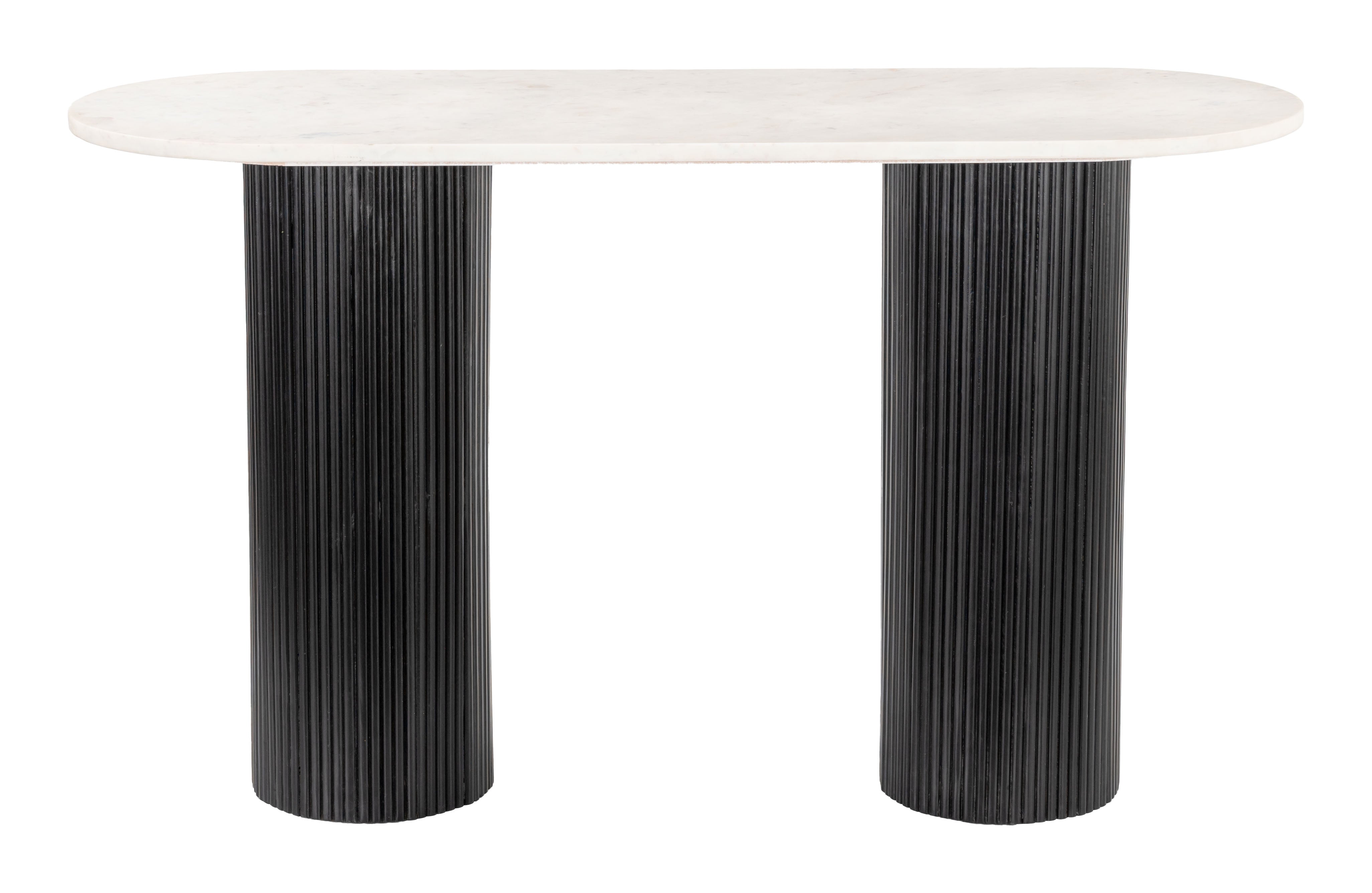 Izola Console Table White & Black