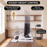 Standing Desk Converter – Adjustable Sit-to-Stand Desk Riser - 6.