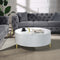 WHITE ROUND COFFEE TABLE TYPE C