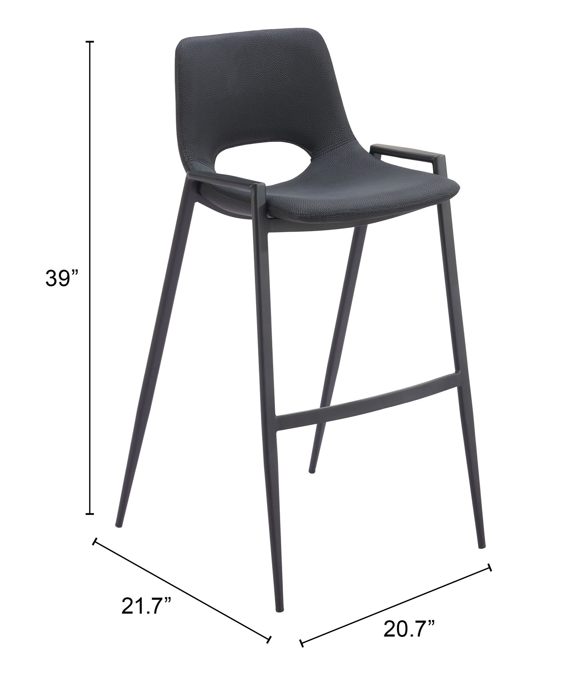 Desi Barstool Black