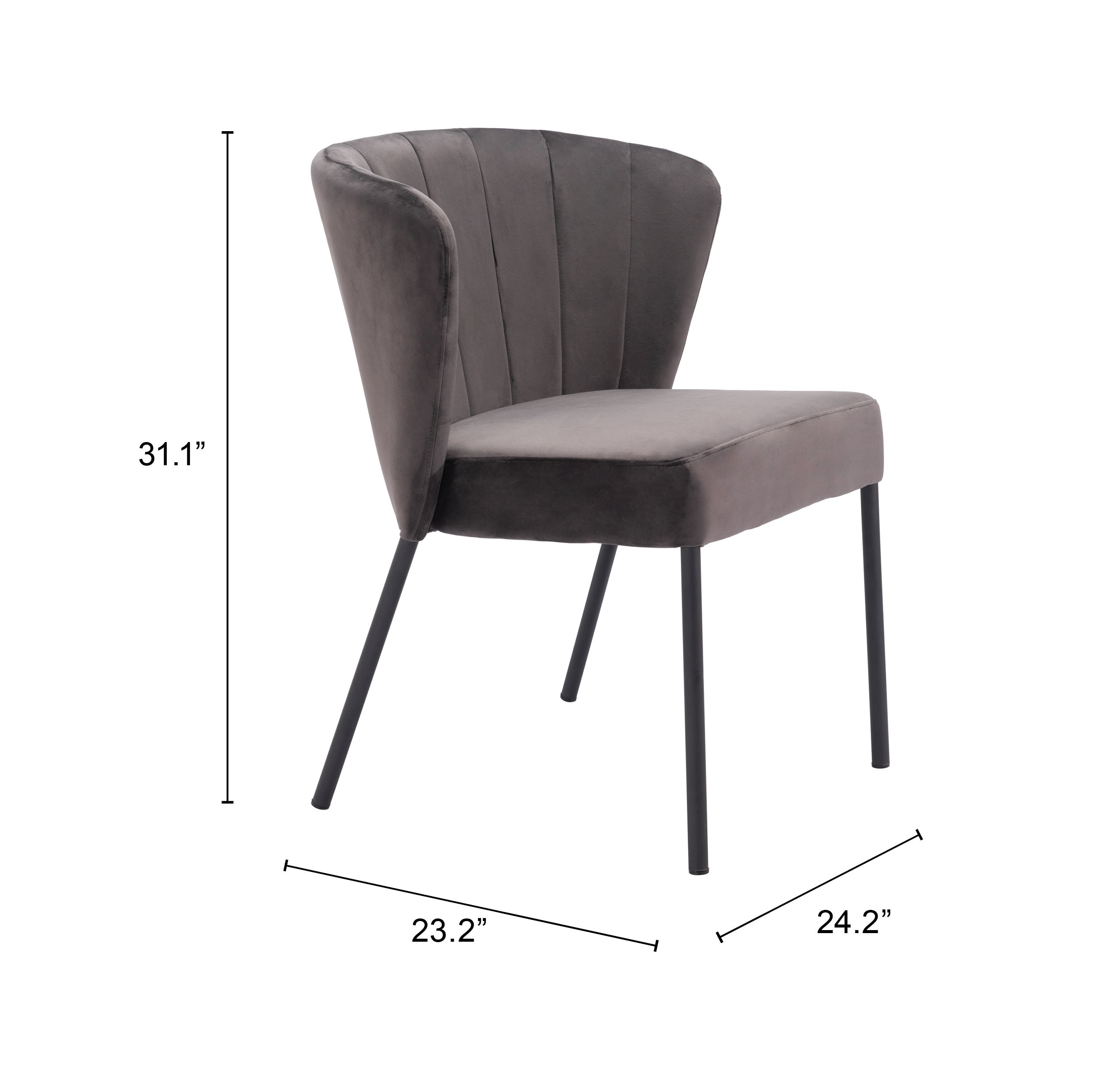 Aimee Dining Chair Gray