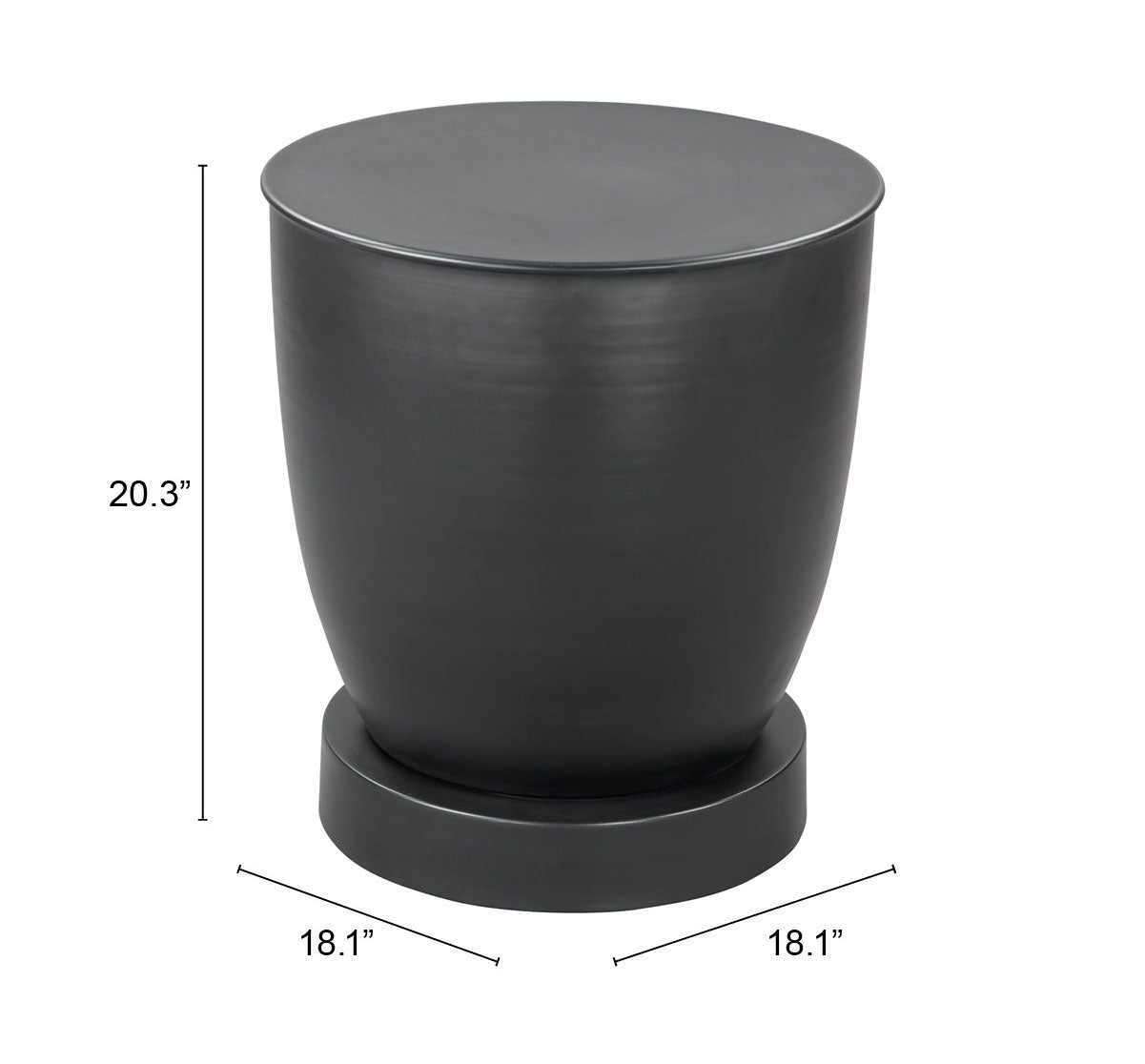 Baku Side Table Black