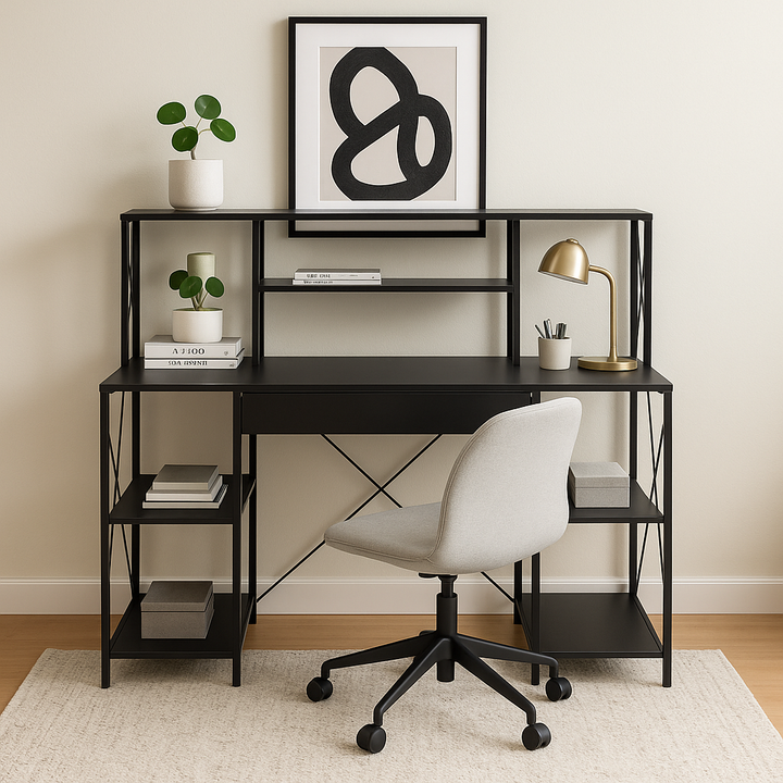 47" Black Computer Desk