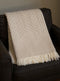 CinnaWeave Plush Cotton Blend Throw Blanket – Cozy Woven Fringe Accent | Designer Comfort | Trufairs